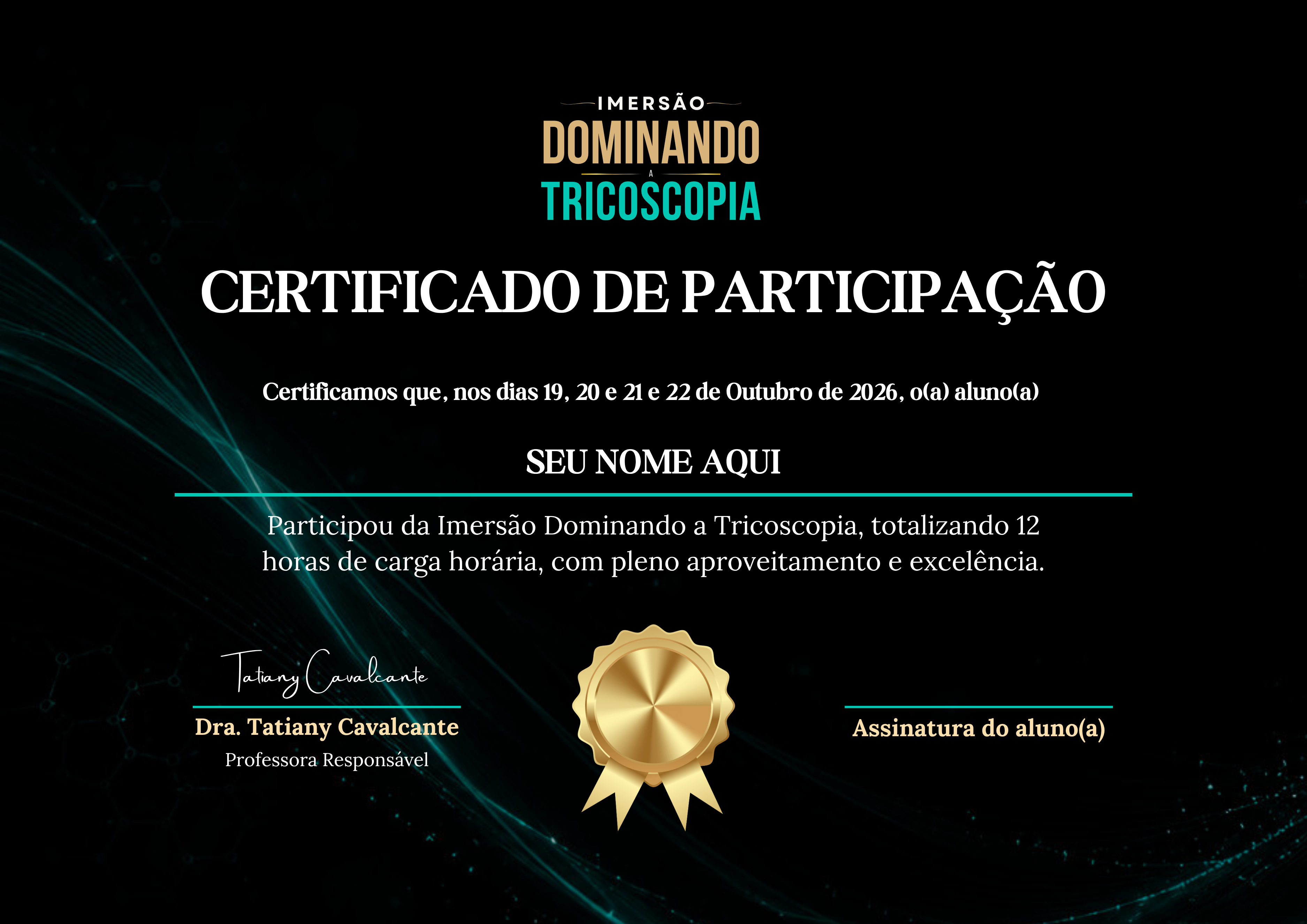 Certificado da Imersão Dominando a Tricoscopia